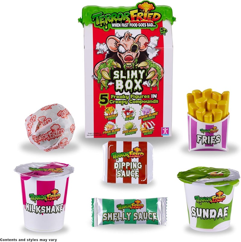 Terror Fried 08094 Slimy Box, When Fast Food Goes Bad, Gross collectables with Slime, Boys Aged 4-10, Multiple Compound Play, Multicolour - Image 2